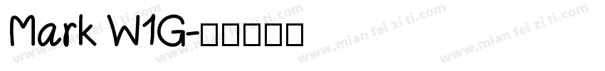 Mark W1G字体转换